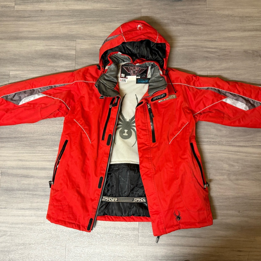 Spyder Limited Ed. 2006.0625 Signature Series Red Ski Jacket SZ M Vintage - Picture 8 of 16